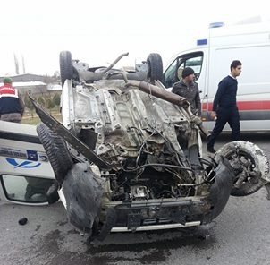 Eşmekaya'da Kaza 1 Kişi Yaralı