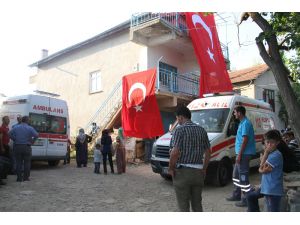 Konyalı şehidin baba ocağına ateş düştü