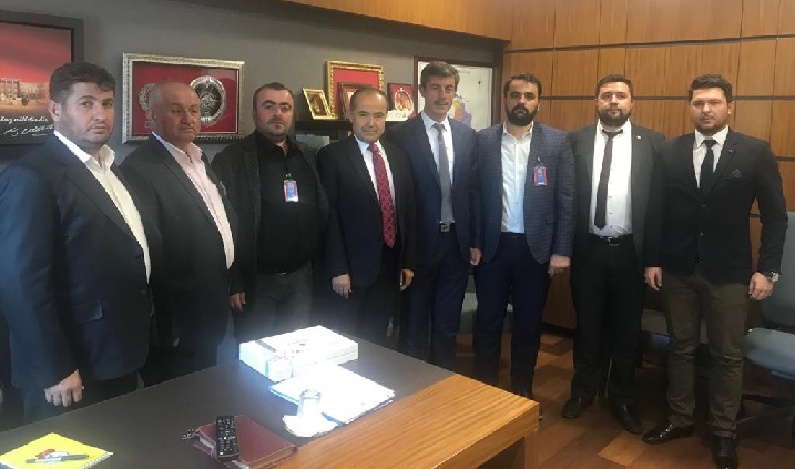 Cengiz Aydoğdu, Aksaray Müteahhitler Birliği Yönetimini Kabul Etti