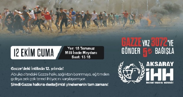 Gazze'ye yardım cuması!