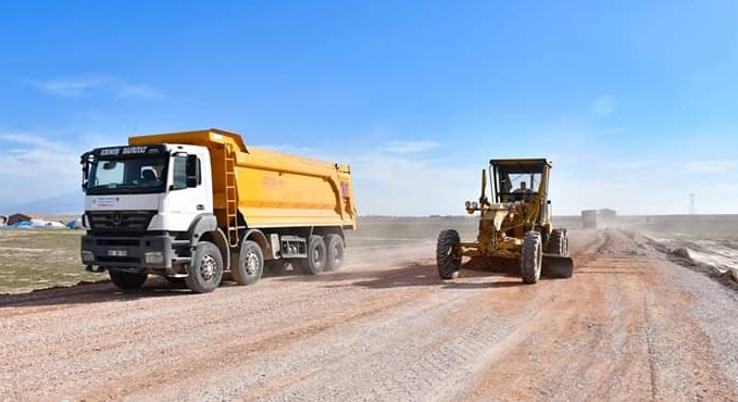 Aksaray Belediyesi, Yeni Cezaevi İçin Yol Yapım Çalışmalarına Devam Ediyor