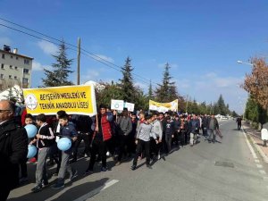 Beyşehir’de  Dünya Diyabet Günü farkındalık yürüyüşü