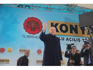 Cumhurbaşkanı Erdoğan Konya’da sevgi gösterileriyle karşılandı