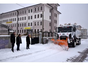 Başkan Pekyatırmaca’dan kar temizleme ekiplerine ziyaret