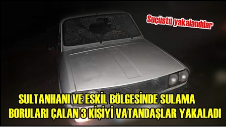 Eskilli Vatandaşlar Kablo Hırsızlarını Kıskıvrak Yakaladı