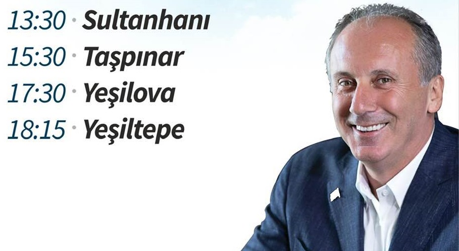 Muharrem İnce Aksaray'a geliyor!