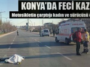 Konya'da motosiklet kazası 2 ölü