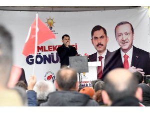 Bakan Kurum: "Kim hangi kirli tezgahı kurarsa kursun, biz dev yatırımlar yapmaya devam ediyoruz"