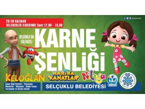 Çocuklar karne şenliğinde buluşuyor