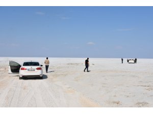 Aksaray’ın Eskil ilçesinden Tuz Gölü’ne yol açıldı