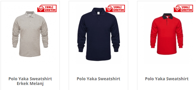 Polo Yaka Sweatshirt