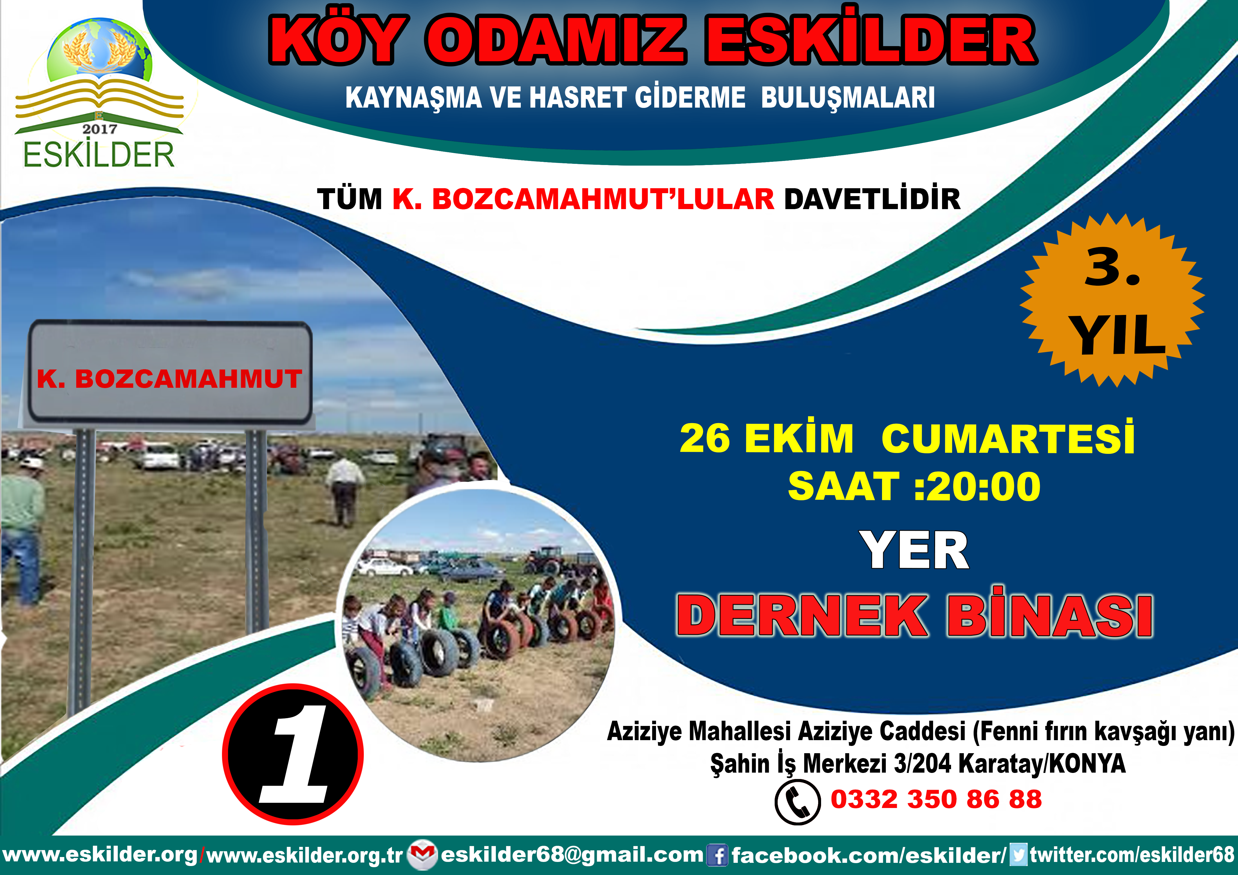 Köy Odamız Eskilder ile K.Bozcamahmutlular Buluşuyor...