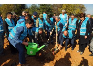 Akşehir’de ‘Geleceğe Nefes’ için bin 453 fidan