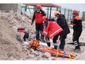 Aksaray’da saha uzantılı masa başı tatbikat, gerçeği aratmadı