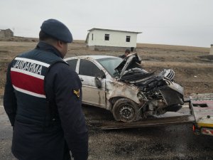 Aksaray’da otomobil takla attı: 2 yaralı