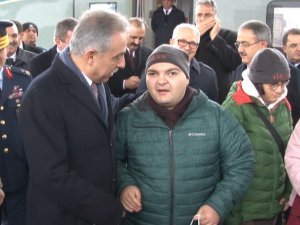 Ankara’dan Konya’ya gelen özel gereksinimli misafirleri protokol karşıladı