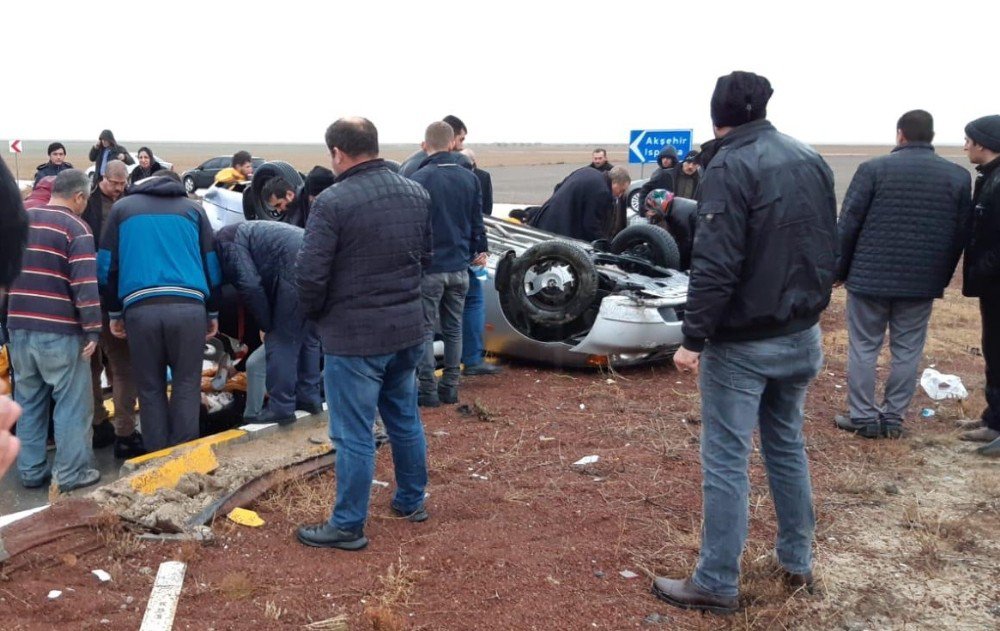 Konya’da trafik kazası: 1 ölü, 8 yaralı