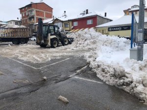 Hüyük’te kar seferberliği