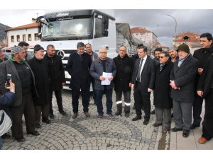 Akşehir’den İdlib’e yardım tırı