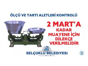 Ölçü ve tartıda son beyan tarihi 2 Mart