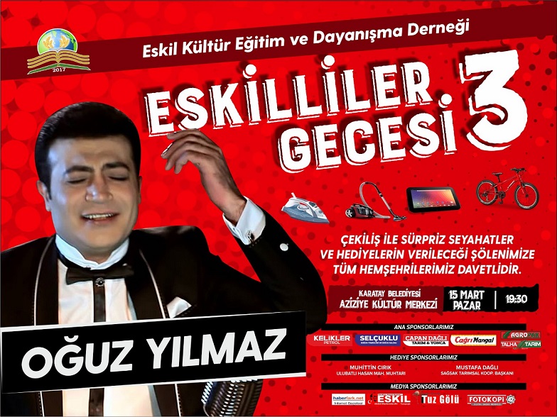 ESKİLDER’in Gecesinde Ünlü Sanatçı Oğuz Yılmaz Sahne Alacak