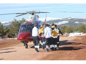 Helikopter destekli çığ tatbikatı gerçeğini aratmadı