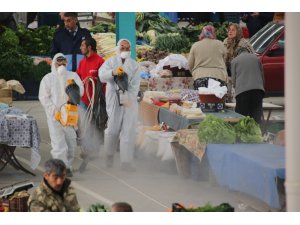 Akşehir Belediyesi dezenfeksiyon çalışmalarını sürdürüyor