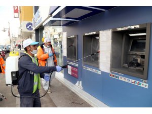 Aksaray Belediyesi dezenfekte çalışmalarını sürdürüyor