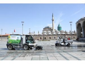 Konya’da dezenfeksiyon çalışmaları artarak devam ediyor