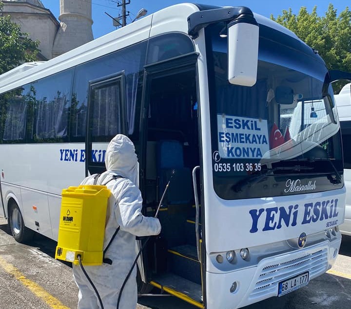 İsmail Tura, "Otobüsümüzü her gün düzenli olarak dezenfekte ediyoruz"