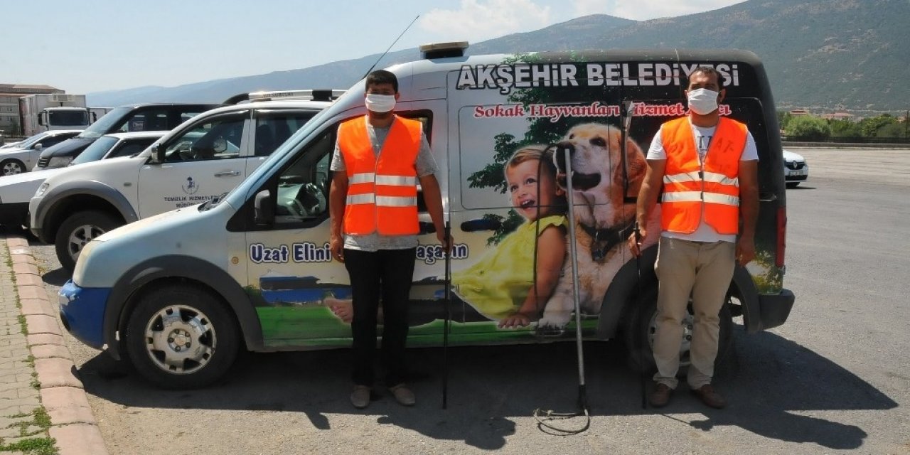 Akşehir’de kurban yakalama timi göreve hazır