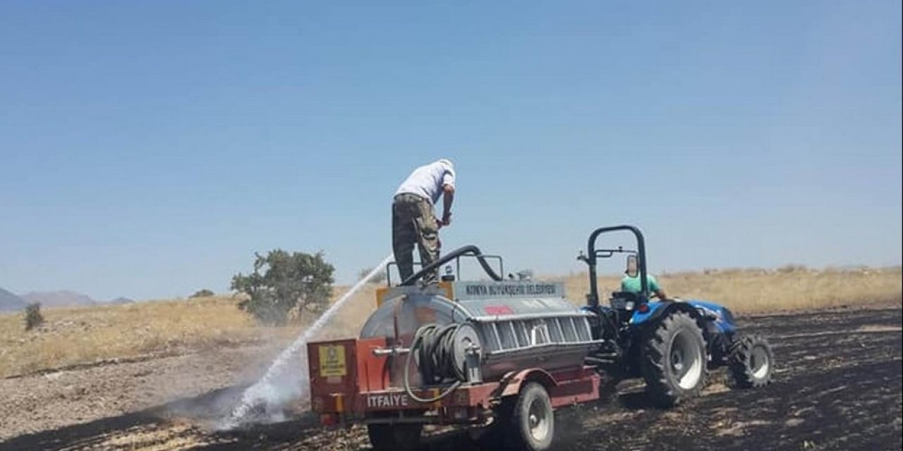 Beyşehir’de arazi yangını