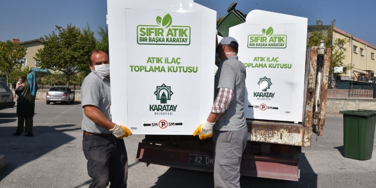 Karatay’da atık ilaçlar çöpe gitmeyecek