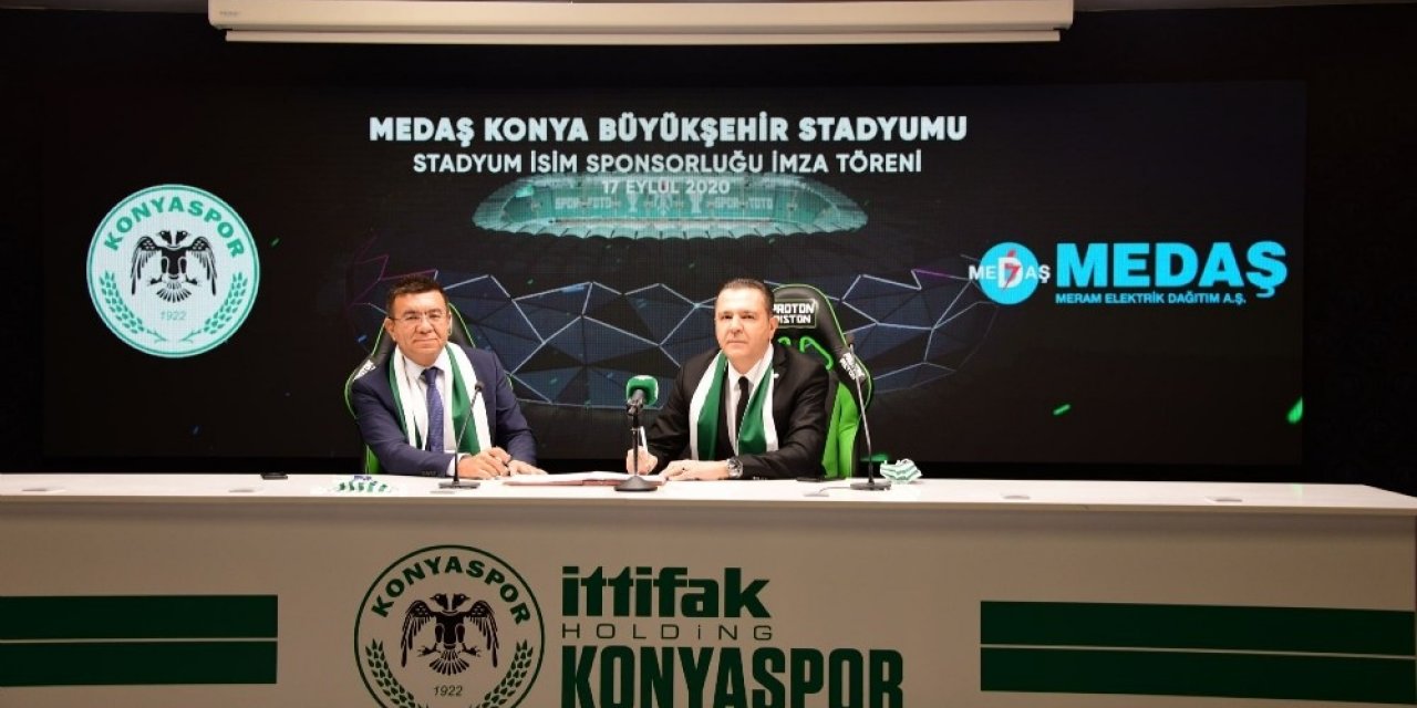 Konyaspor’un yeni stadyum sponsoru MEDAŞ