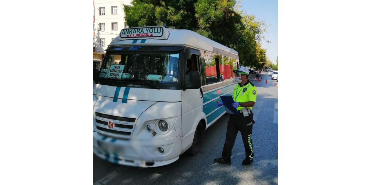 Konya emniyetinden Covid-19  denetimleri