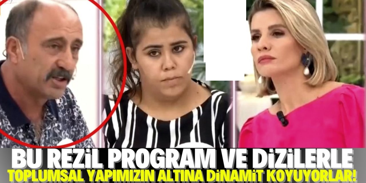 'Bu dizi ve programlarla topluma ayar veriliyor'