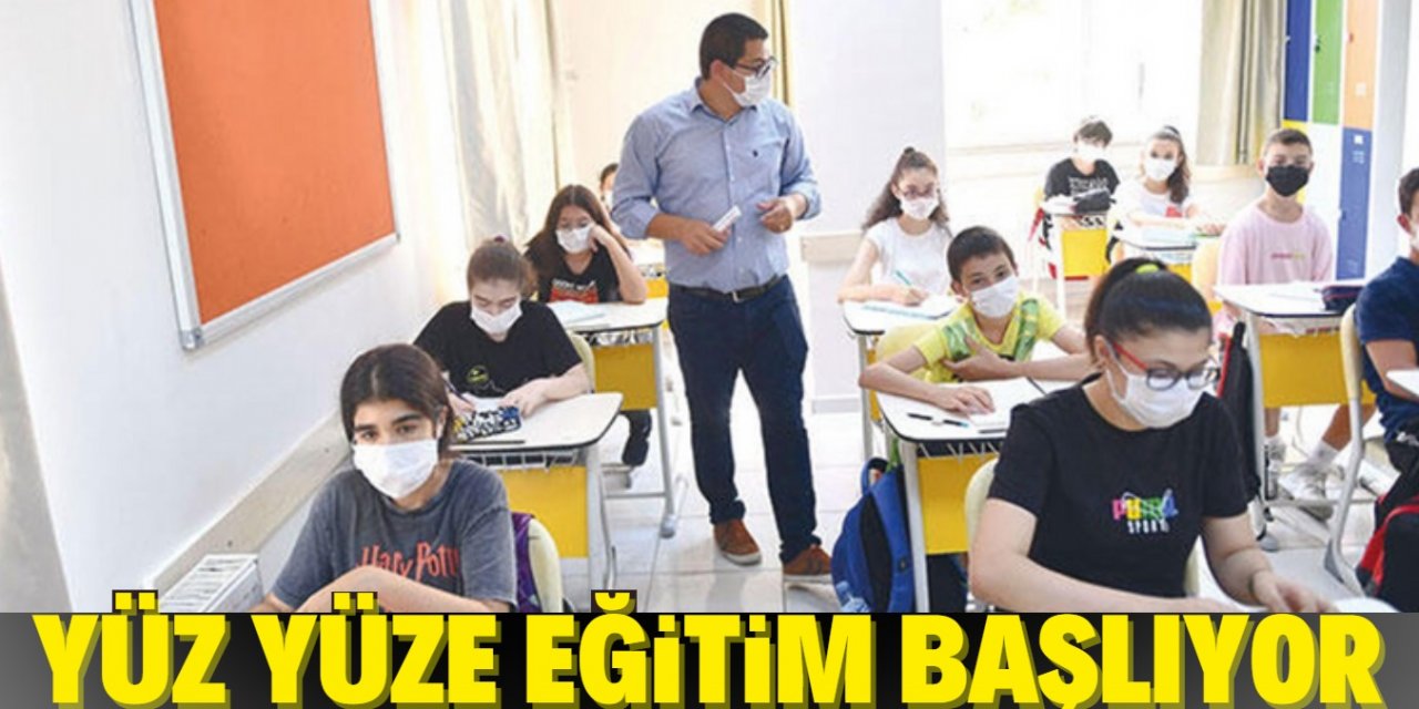 2, 3, 4, 8 ve 12'nci sınıflar da yüz yüze eğitime başlıyor