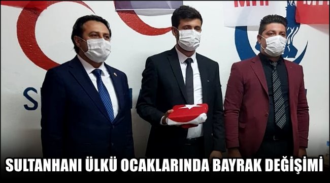 Sultanhanı Ülkü Ocakları'nda Sadık Duymaz görevi Mehmet Çakır'a devretti