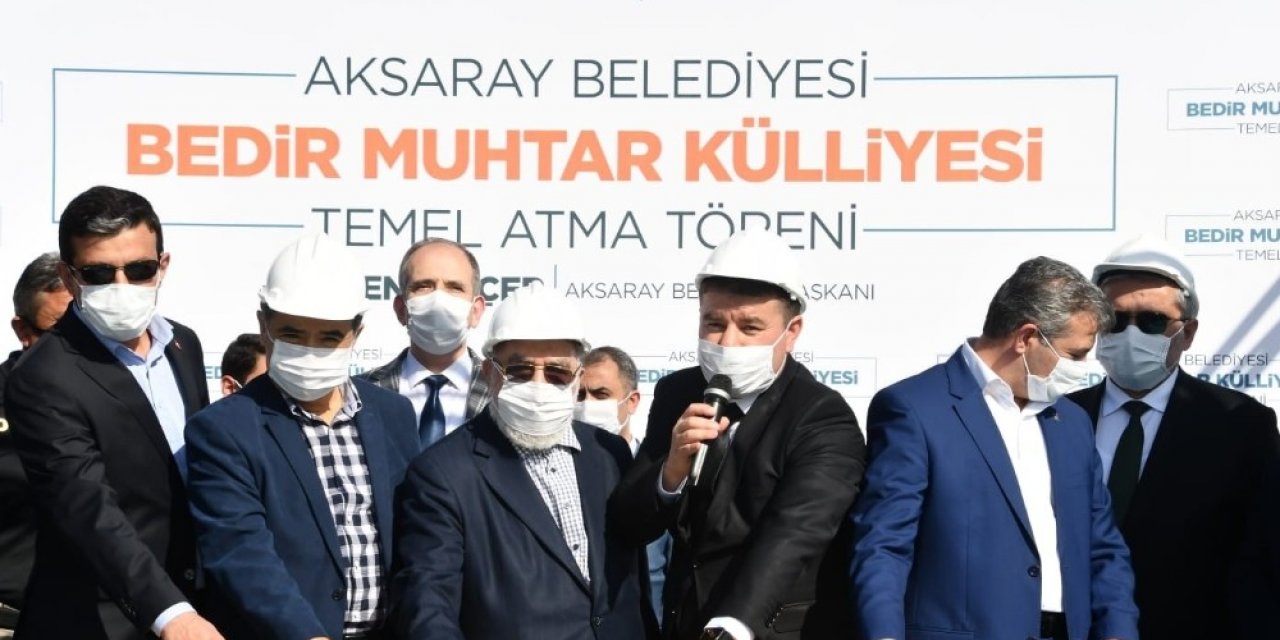 Aksaray’da Bedir Muhtar Cami ve Külliyesi’nin temeli dualarla atıldı