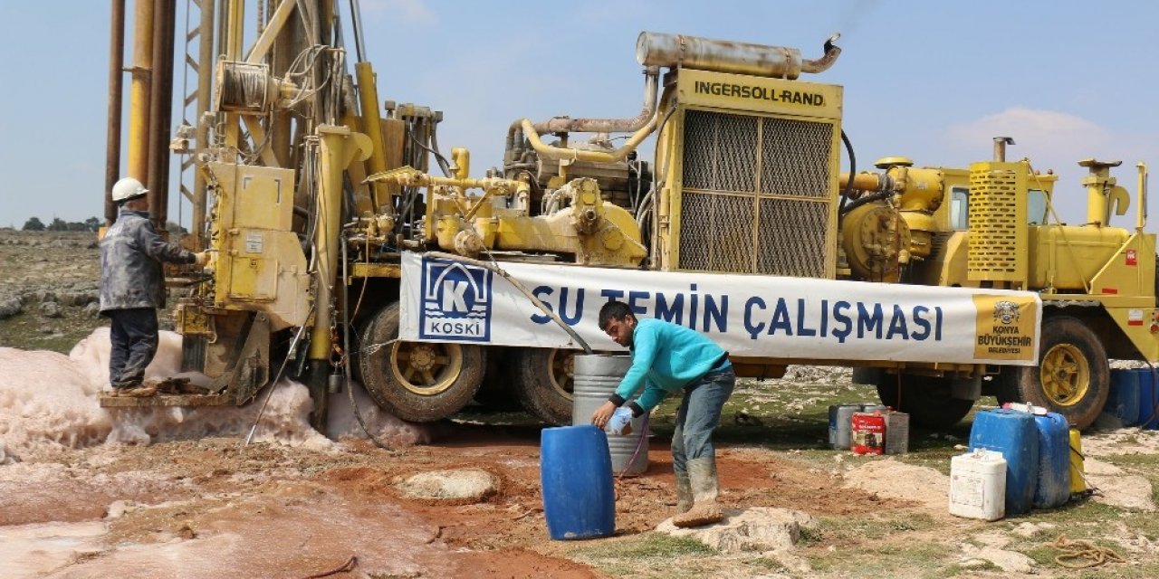 Konya Büyükşehir 11 ilçede daha su hasretini giderdi