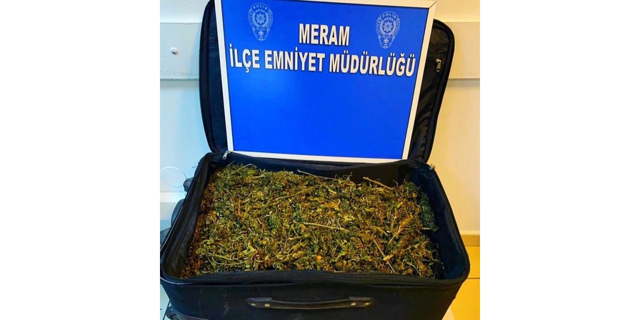 Konya’da 5 bin 50 gram esrar yakalandı