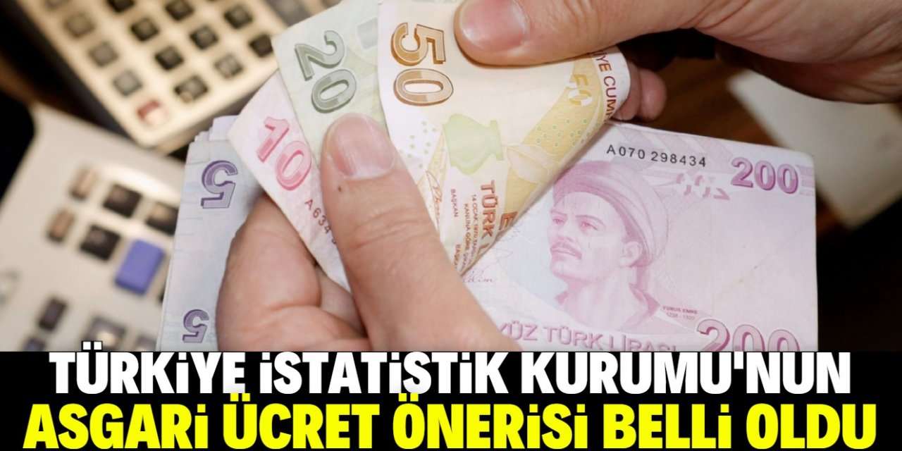 TÜİK asgari ücret önerisini açıkladı!