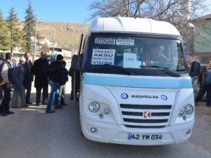 Gözçeyazı'ya Minibüs Seferleri Başladı