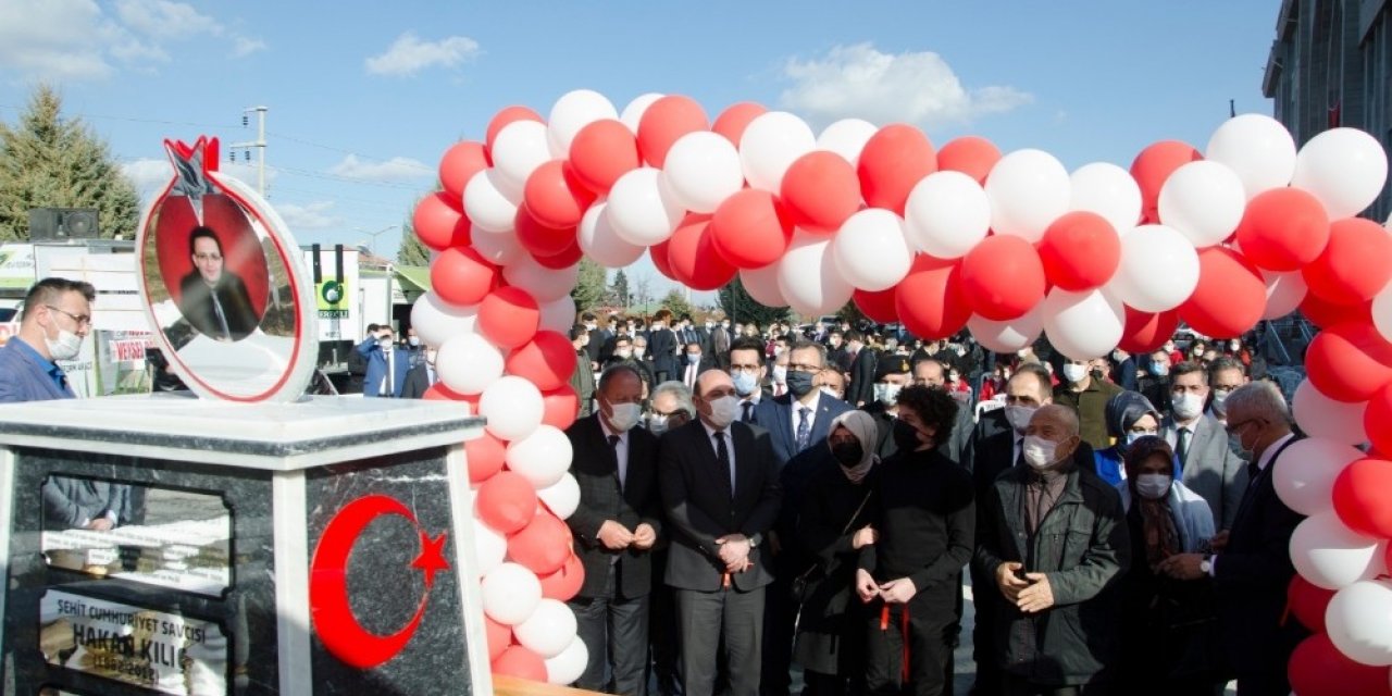 Şehadetinin yıldönümünde adının verildiği park açıldı