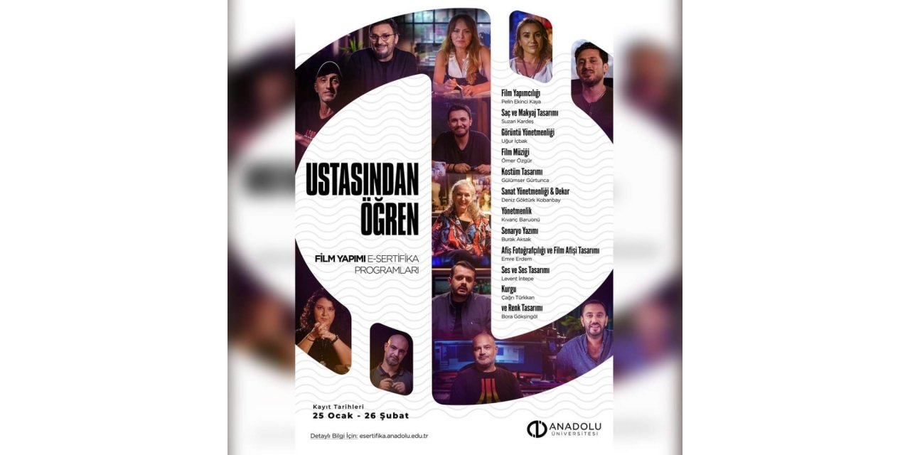 e-Sertifika programı ile film yapımını ustasından öğreniliyor