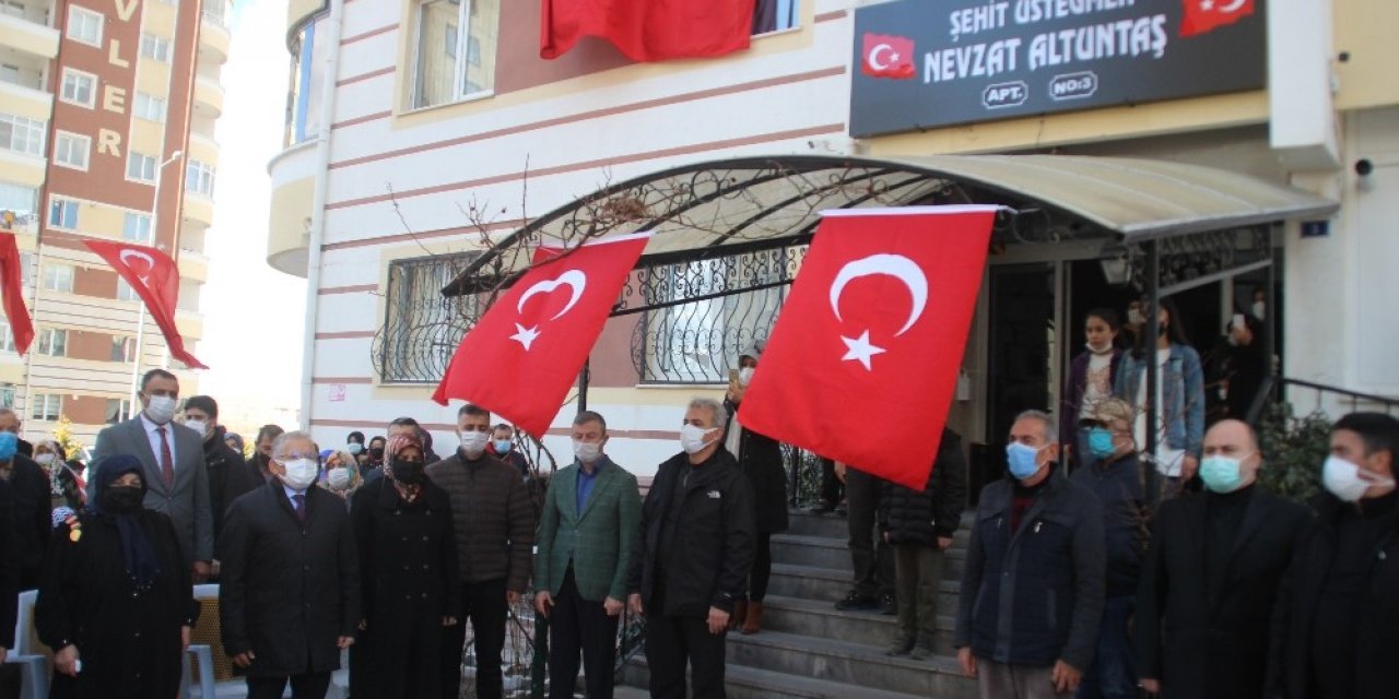 Şehidin ismi ana ocağına verildi