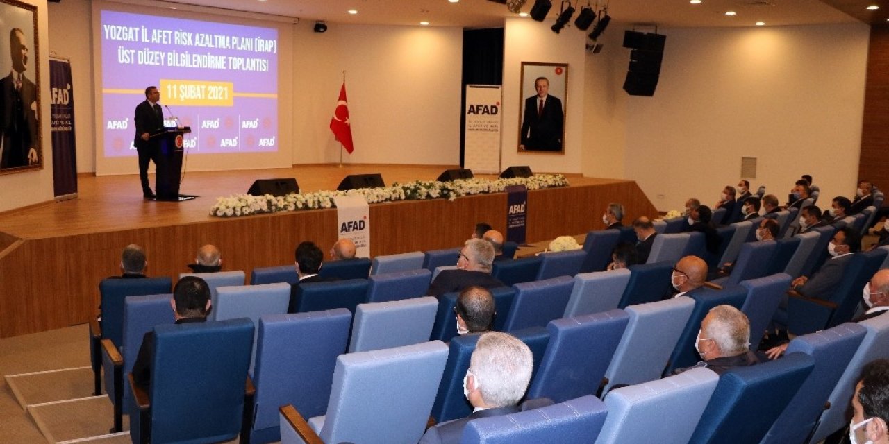 Yozgat’ta İl Afet Risk Azaltma toplantısı yapıldı