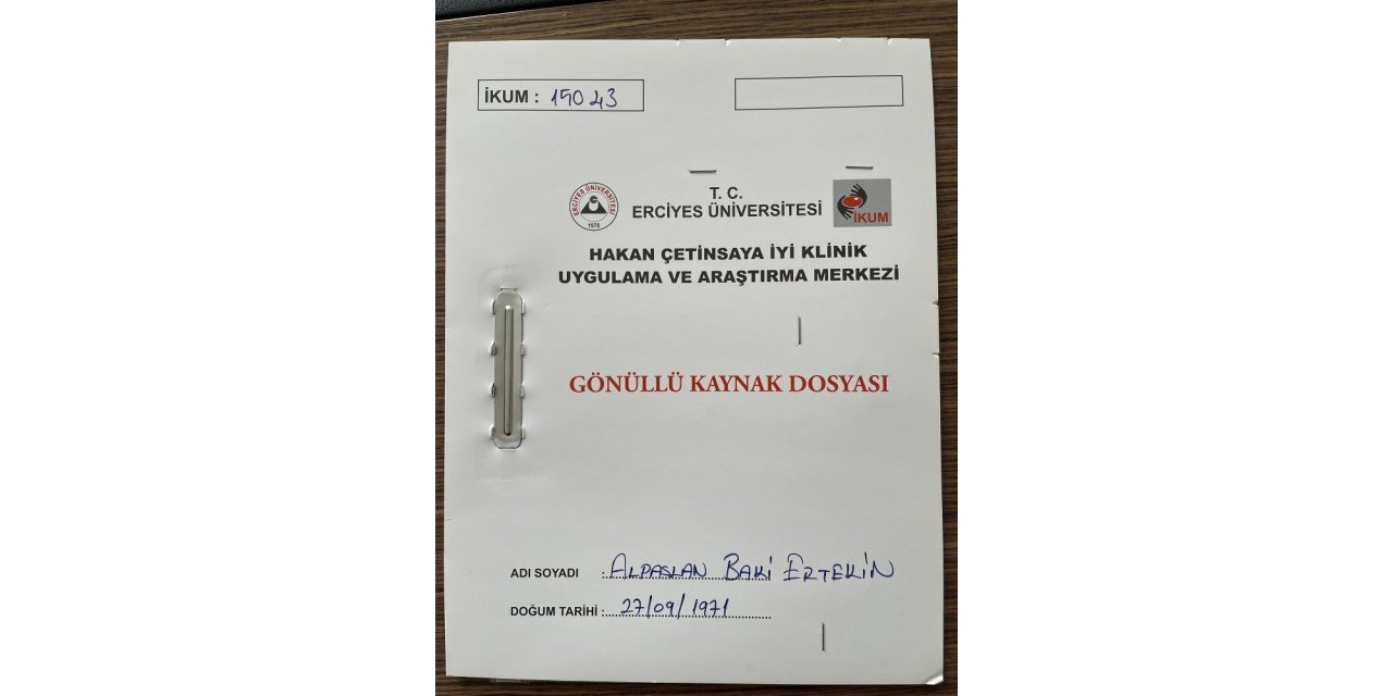 Alpaslan Baki Ertekin yerli aşı için gönüllü oldu