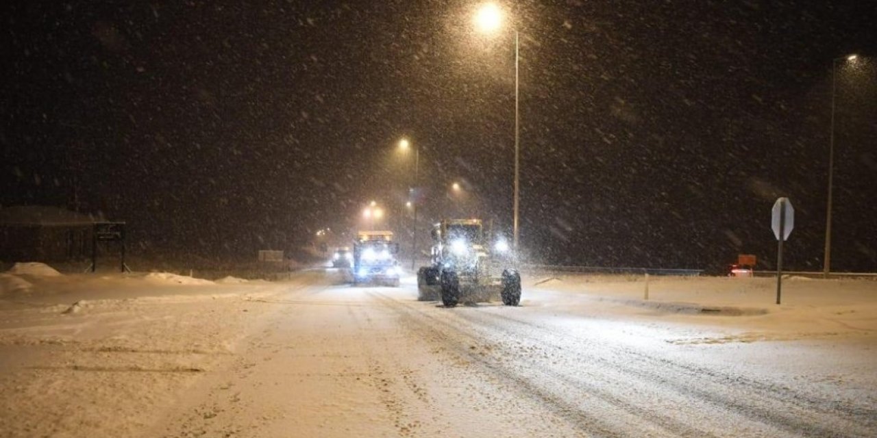 Kayseri’de 125 köy yolu ulaşıma kapandı