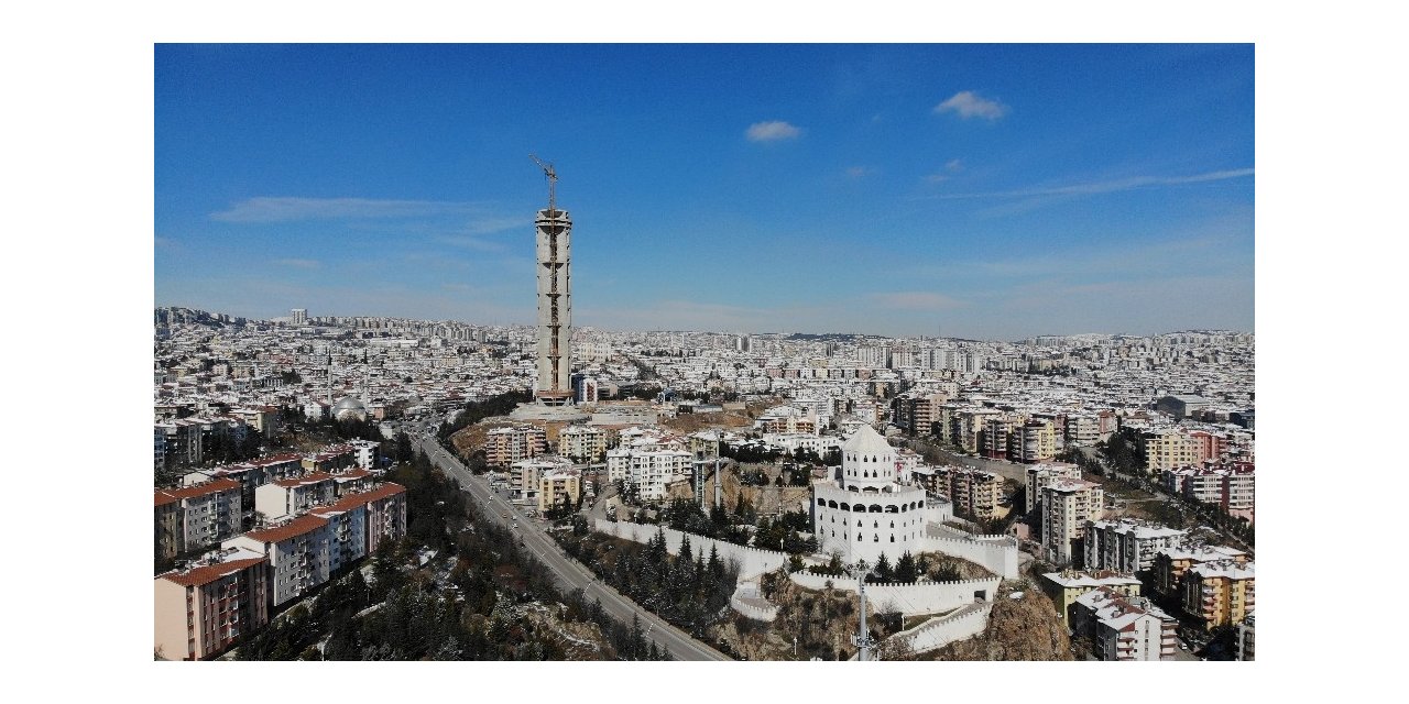 Başkent’te havadan kar manzaraları